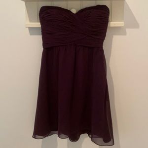 Ralph Lauren strapless dress. Deep purple. Size 6